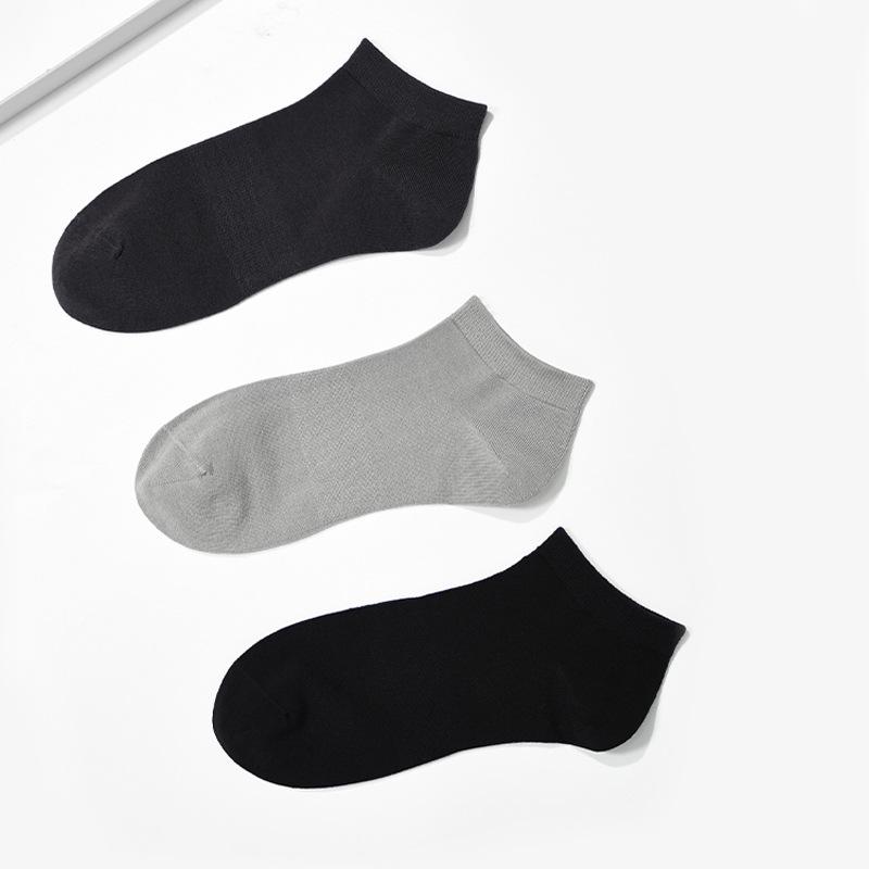 New Unisex Korean Cotton Socks - Mid-Tube & Boat Styles, Deodorizing, All-Season, Assorted Box