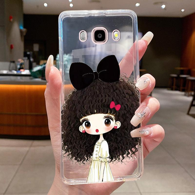 Casing For Samsung Galaxy J5 (2016) SM-J510F / J7 (2016) SM-J710F Soft Cover Luxury Dragon Cute Cool Boys Girls Transparent Case