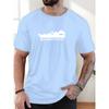 Men's Quandary Peak Pattern Summer Casual Crew Neck Short T-Shirt