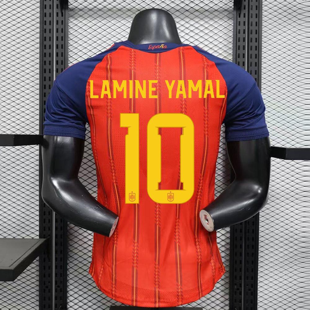 Spain 2026 Player Edition Home Jersey #19 Lamine Yamal Men's National Team Football Kit