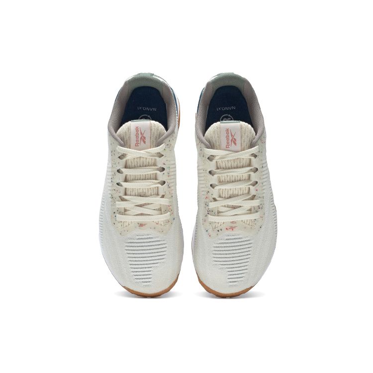 Reebok  Nano X1 Vegan Classic White Brave Blue Women Sneakers Cream Harmony-Green G58174