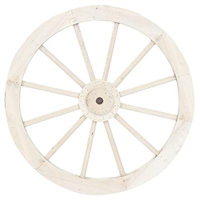 Murataya Industry Wood Wheel L White 6324 L Size