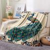 1PC Retro animals Print Flannel Blanket, High quality Comfortable for All Seasons, Home Decor, Warmth and Comfort