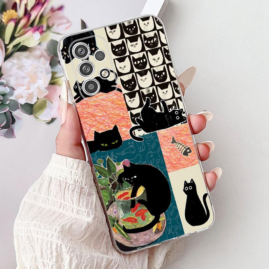 For Samsung Galaxy A52 A52s A72 5G Case Cute Painted Cover Soft Silicone Phone Cases For Samsung A52 A 52 s Galaxy A72 5G Fundas