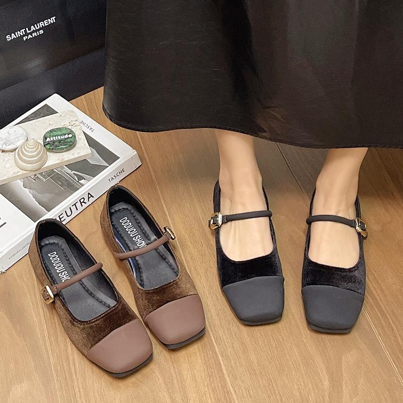 Fashion 2024 Spring and Autumn Flat Shoes for Ballet Dancers Loafers Light Soft Casual Suede Fashionable Shoes Mujer Zapatos