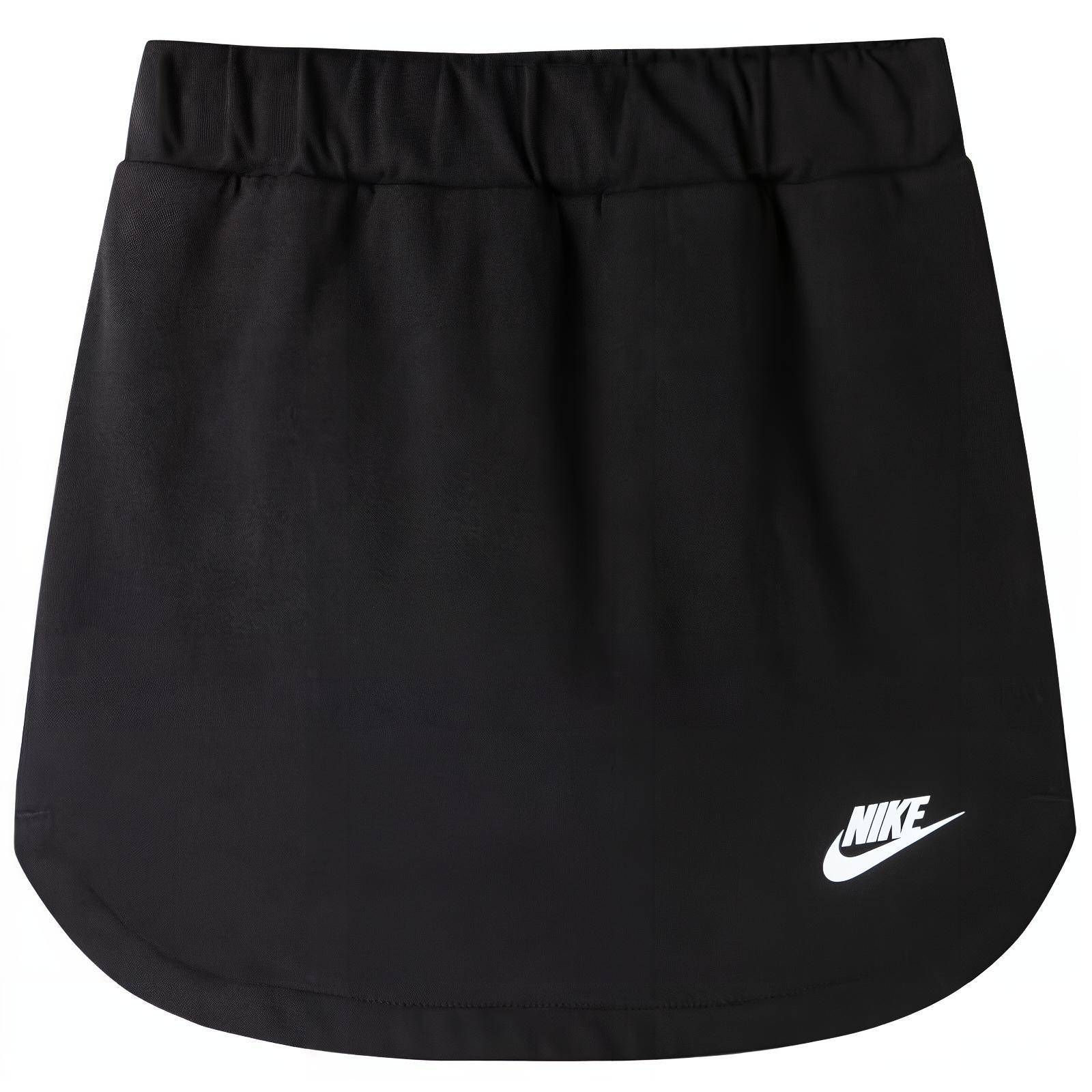 Nike Solid Color Moderate Skirt Children Aged 3 7 Years Old Jet Black DX7769-010 110/53/5