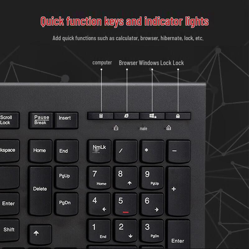 Lenovo M120Pro Wired Keyboard and Mouse Combo