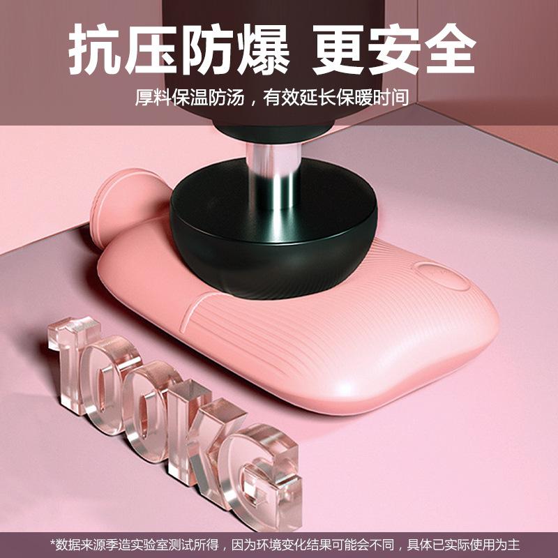 1/2PCS1000ML Soft Hand Warmer Hot Water Bag Bottles Removable Washable Foot Warmer with Cloth Cover Explosion-Proof Girl Winter