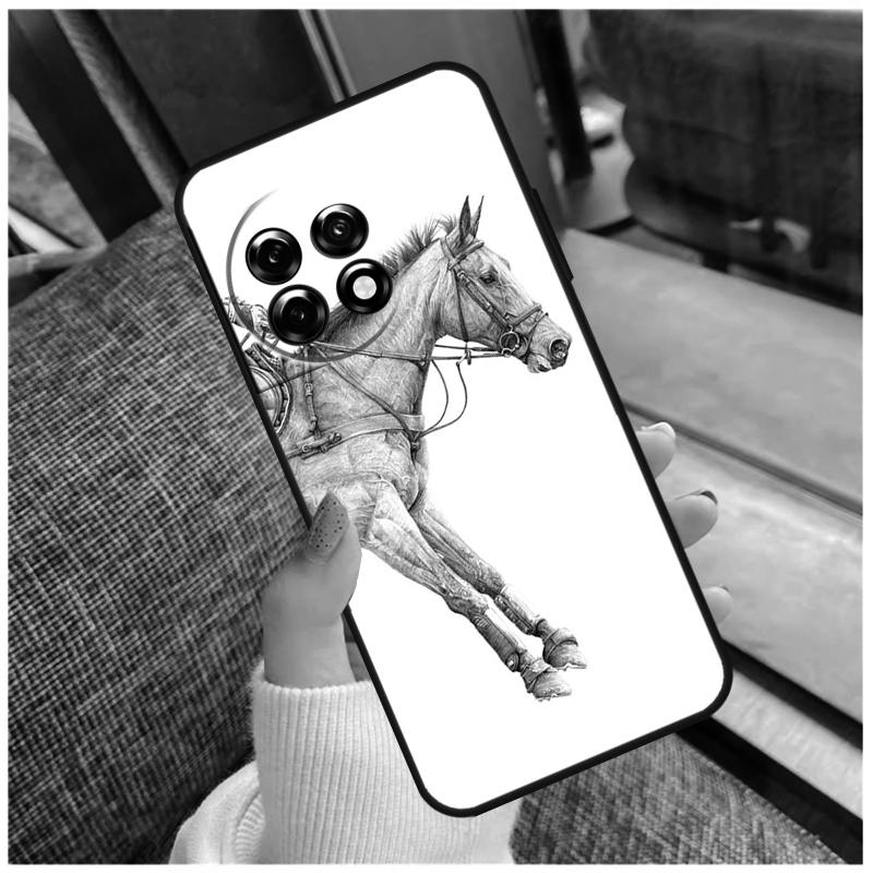 

Horse Sketch Case For OnePlus 13R 13T 12R 10R 10T 15 13 12 11 10 9 Pro Nord 5 CE 2 3 4 Lite N20 N30 Coque OnePlus Nord 3