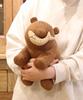 Bleu Bleu Bleuet Wood Carving Folk Craft Bear Plush Toy Mascot Large Decorative Figurine Cute Soothing Bleuet