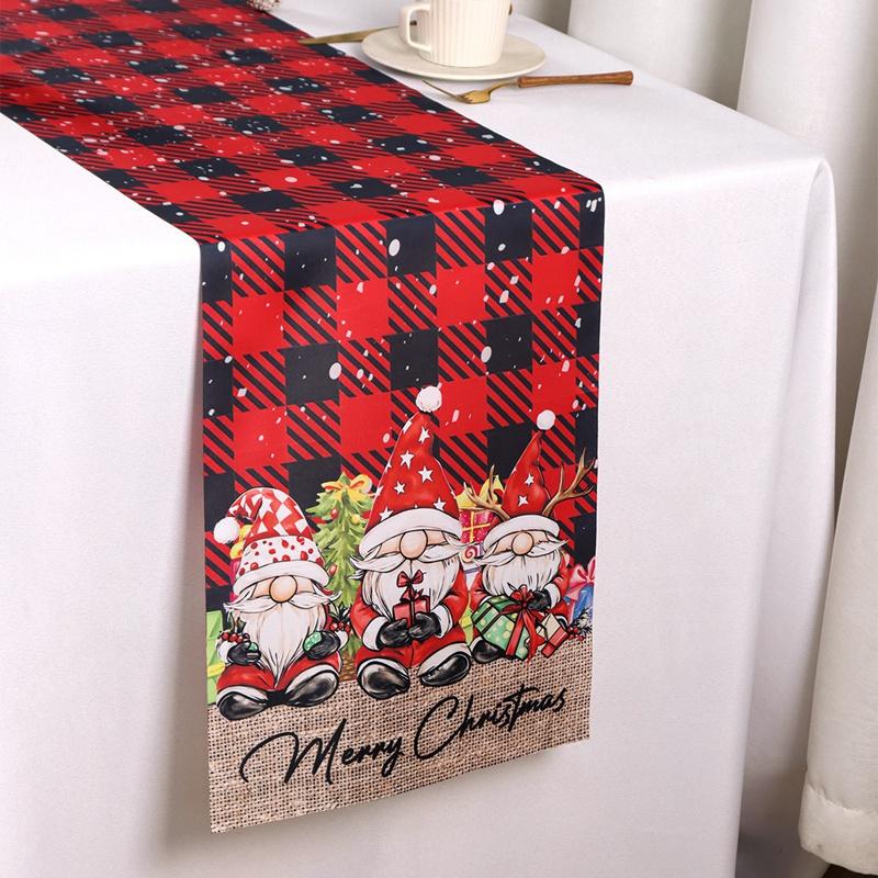 Christmas Tree Table Runner Merry Christmas Decorations for Home Xmas Party Decor 2026 Navidad Notal Noel Ornament New Year 2026