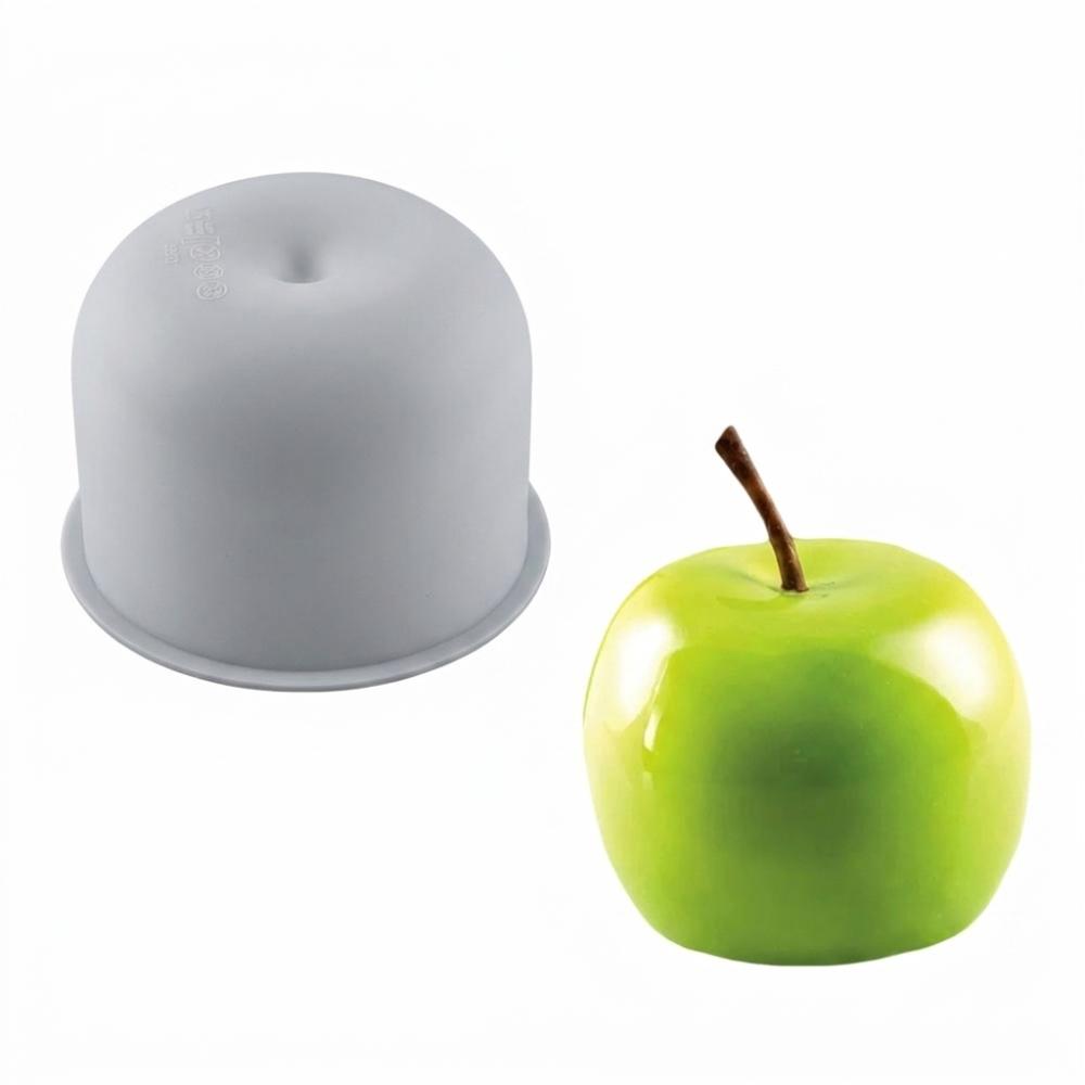 1 Cavity Fruit Apple Silicone Cake Mold Food Grade Silicone Heat Resistant Fruit Mousse Cake Mould BPA Free Apple Shape