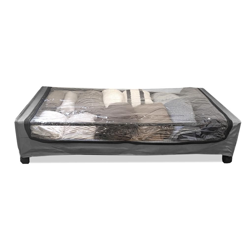Organizador Bajo Cama Square – Con Ruedas y Tapa Transparente – Plegable para Ropa y Zapatos – Nyana Home