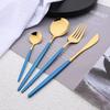 24Pcs Shiny Silver Tableware Stainless Steel Cutlery Set Forks Knives Spoons Kitchen Dinner Set Family Dinnerware Set Service for 6