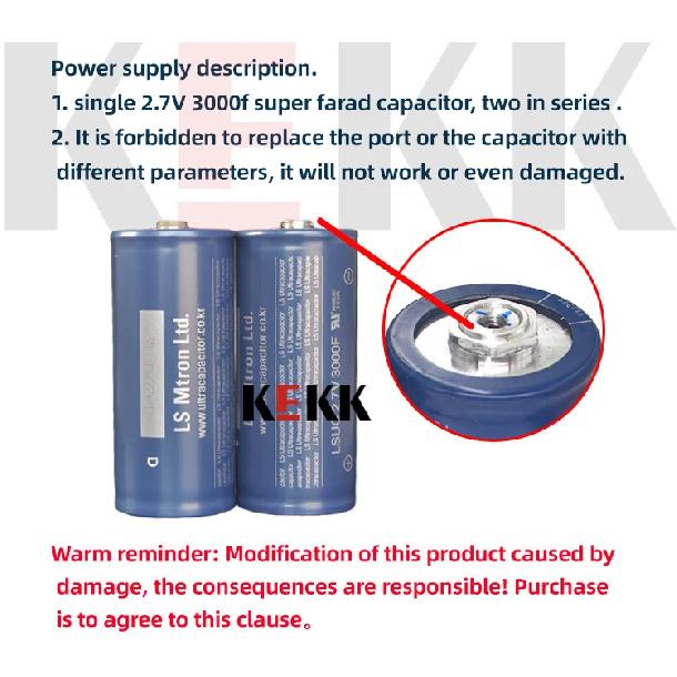 KEKK Farad-Kondensatoren Punktschweißgerät Superkondensator 5,4-5,6V1500F Punktschweißmaschine Steuerplatine 0,3mm Für 18650-Batterie