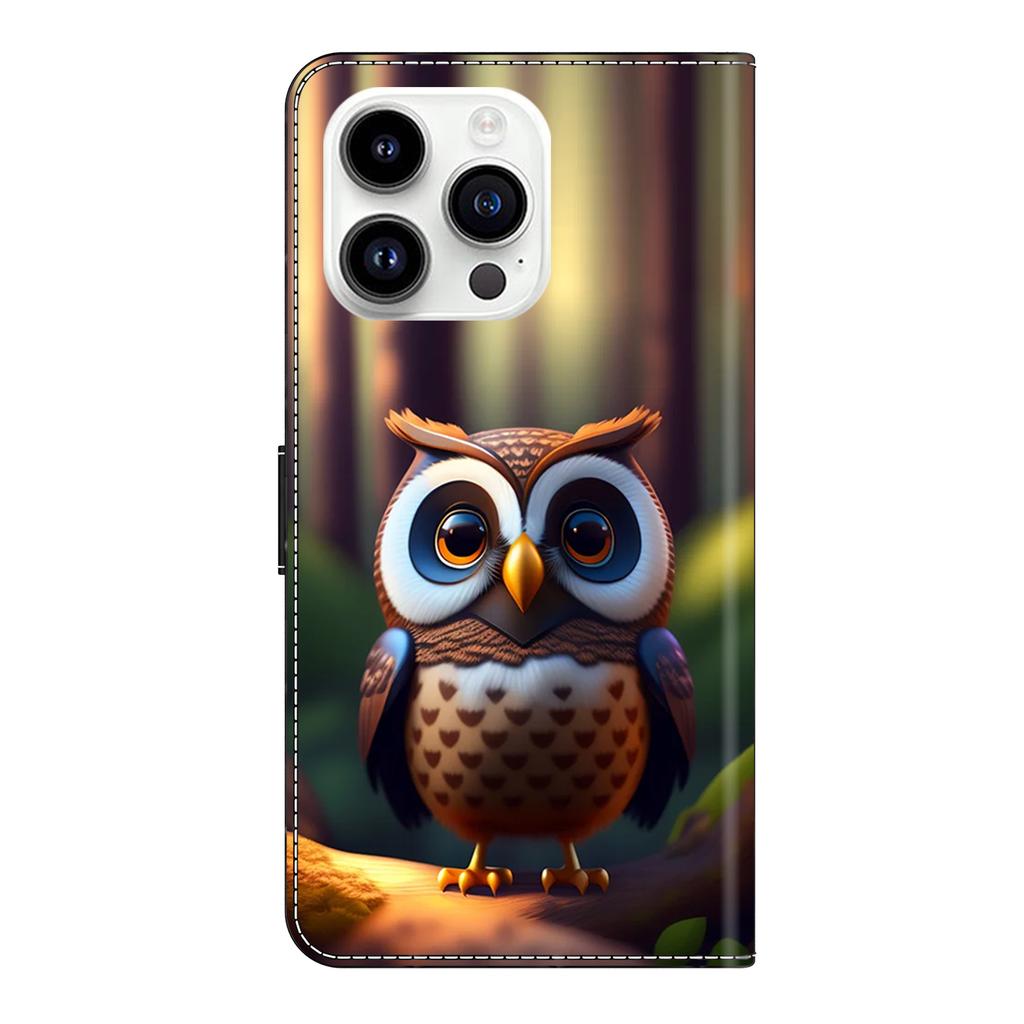 Owl Pattern Shockproof Card Slots PU Leather Wallet Phone Case for iPhone,Samsung,Huawei,Xiaomi,Moto,Oppo,Google,Nokia,LG,Oppo...