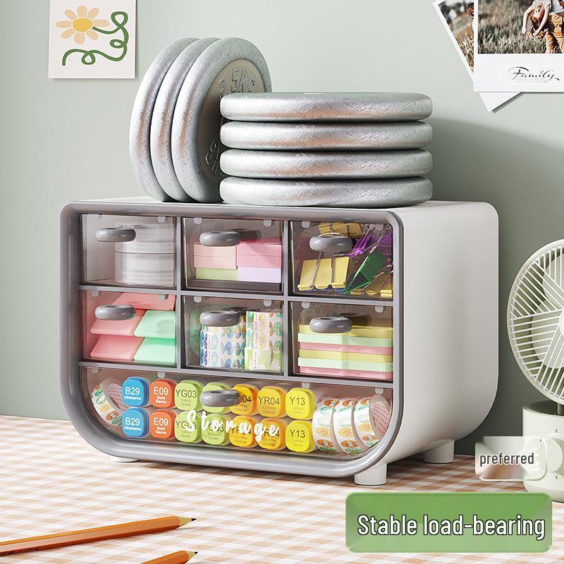 Desktop Multi-Purpose Organizer: Dorm, Cosmetics, Stationery, Hair Ties & Jewelry Storage Box