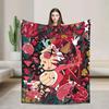 VOX HHazbin Hotel Alastor Game Blanket Warm Soft Graphic Plush Throw Blanket for Couch Chair Bedspread Bed Cover