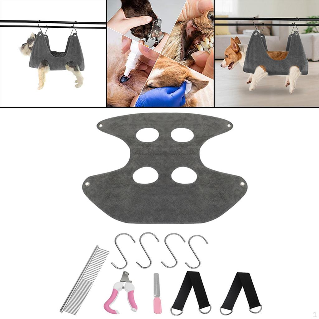 Dog Grooming Hammock Restraint Bag for Nail Trimming Bathing