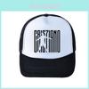 Cr7 Print Cartoon Character Mesh Cap With Wide Brim For Summer Outdoor Casual Wear