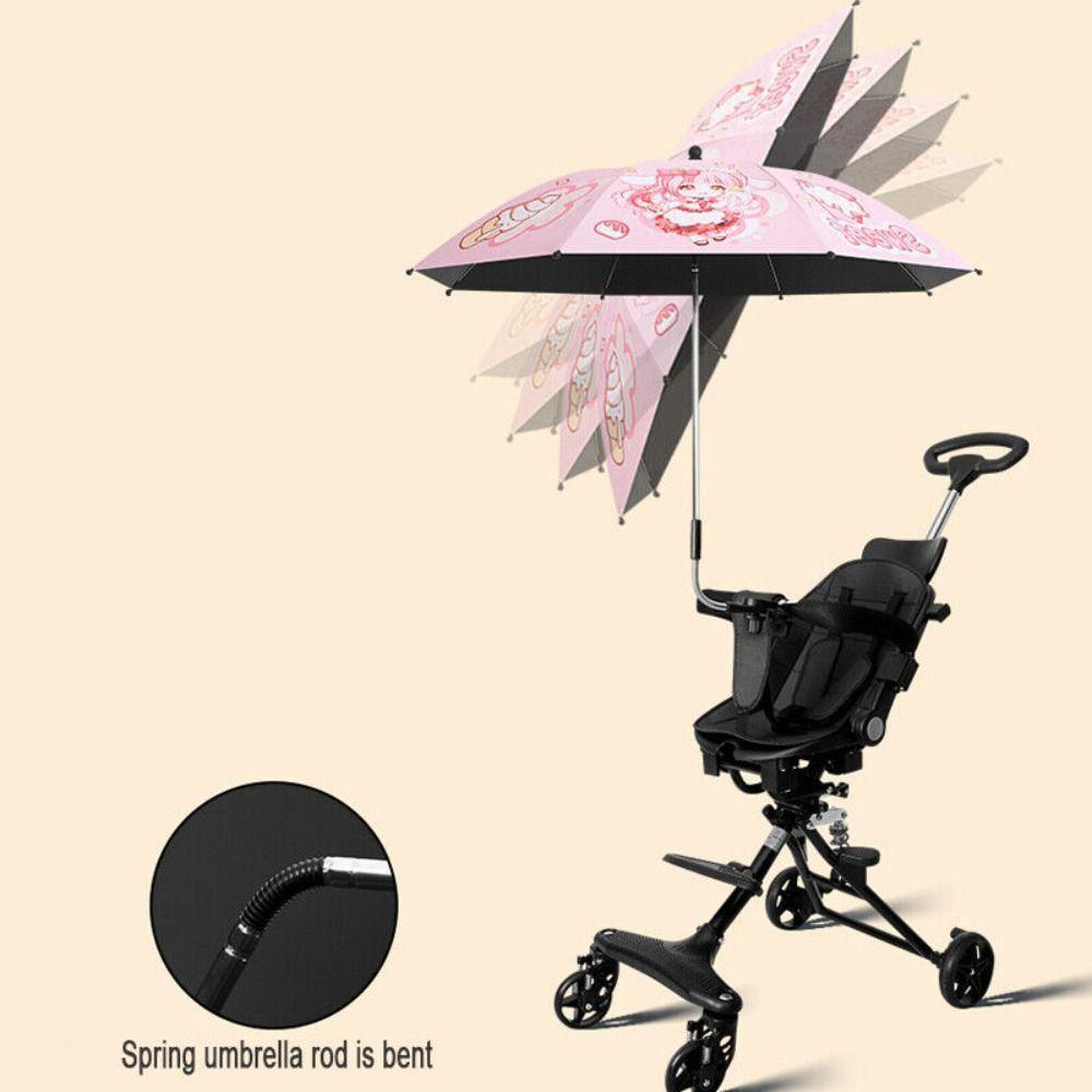 Universal Canopy Cover Baby Stroller Folding Umbrella Pram Umbrella Sun Shade Canopy Baby Parasol
