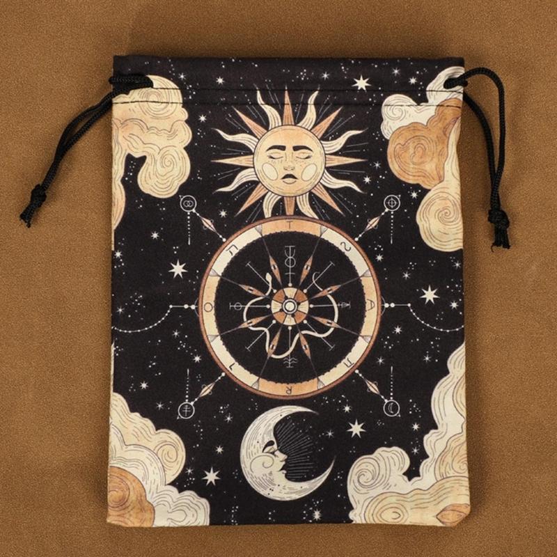 Mini Kordelzugbeutel Flanell Schmuck Würfel Beutel Brettspielkarten Tasche Geschenktüten Verpackungsbeutel Tarots Aufbewahrungsbeutel