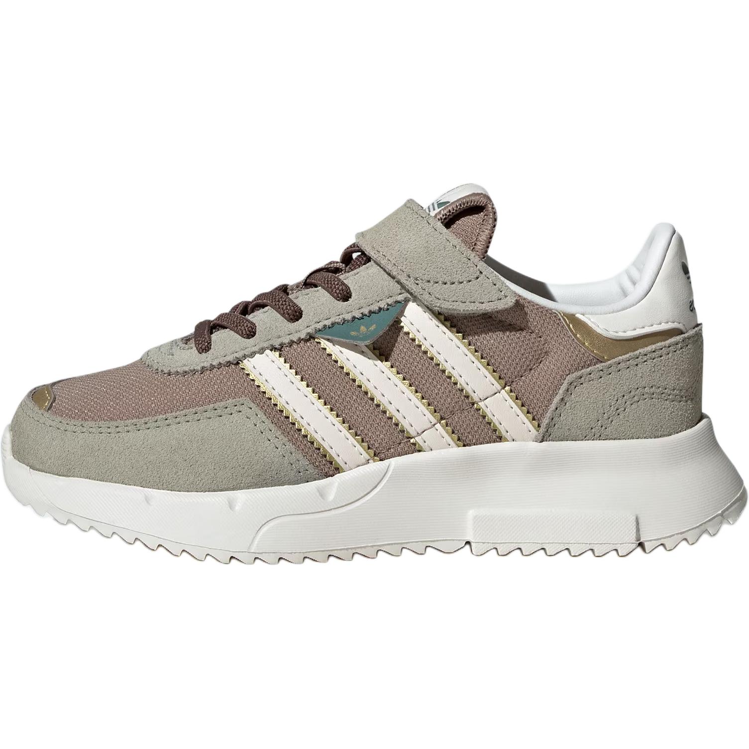 

Adidas Originals Retropy F2 Кожа Удобные Универсальные Прочные Кроссовки с Низким Верхом для Бега Детские кроссовки Коричневые JP7031 30