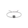 Armani Cuban Link Black Beaded Pendant Bracelet Men Bracelet EGS2978040