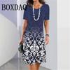 Elegante abito a maniche corte, abbigliamento estivo da donna, abiti con stampa 3D, moda, abito da sera, retrò, autunno, streetwear, pullover