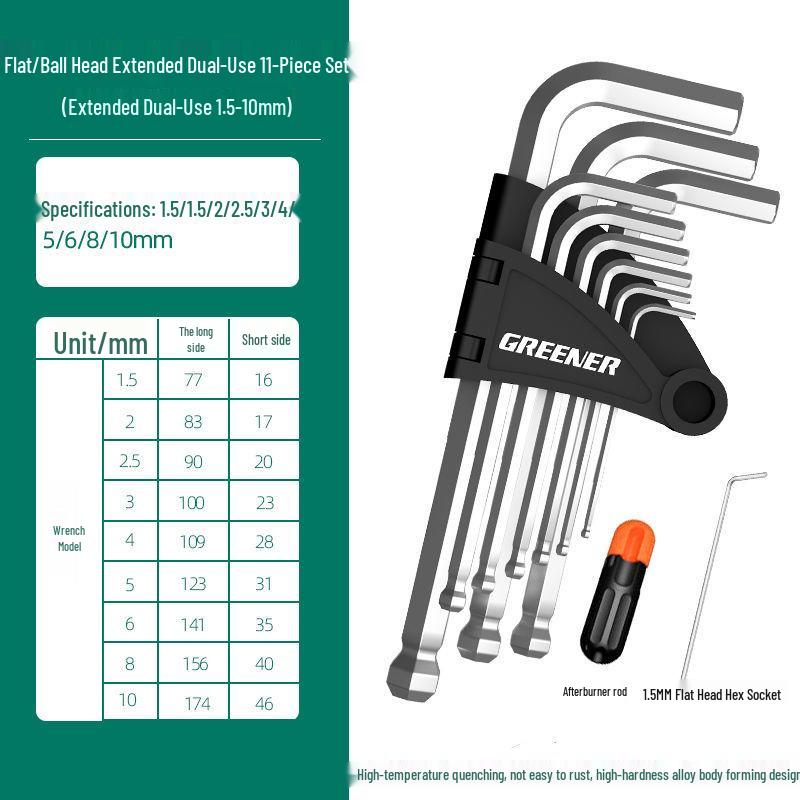 6-Sided Hex Wrench Set - Universal Automatic Hex Key Tools