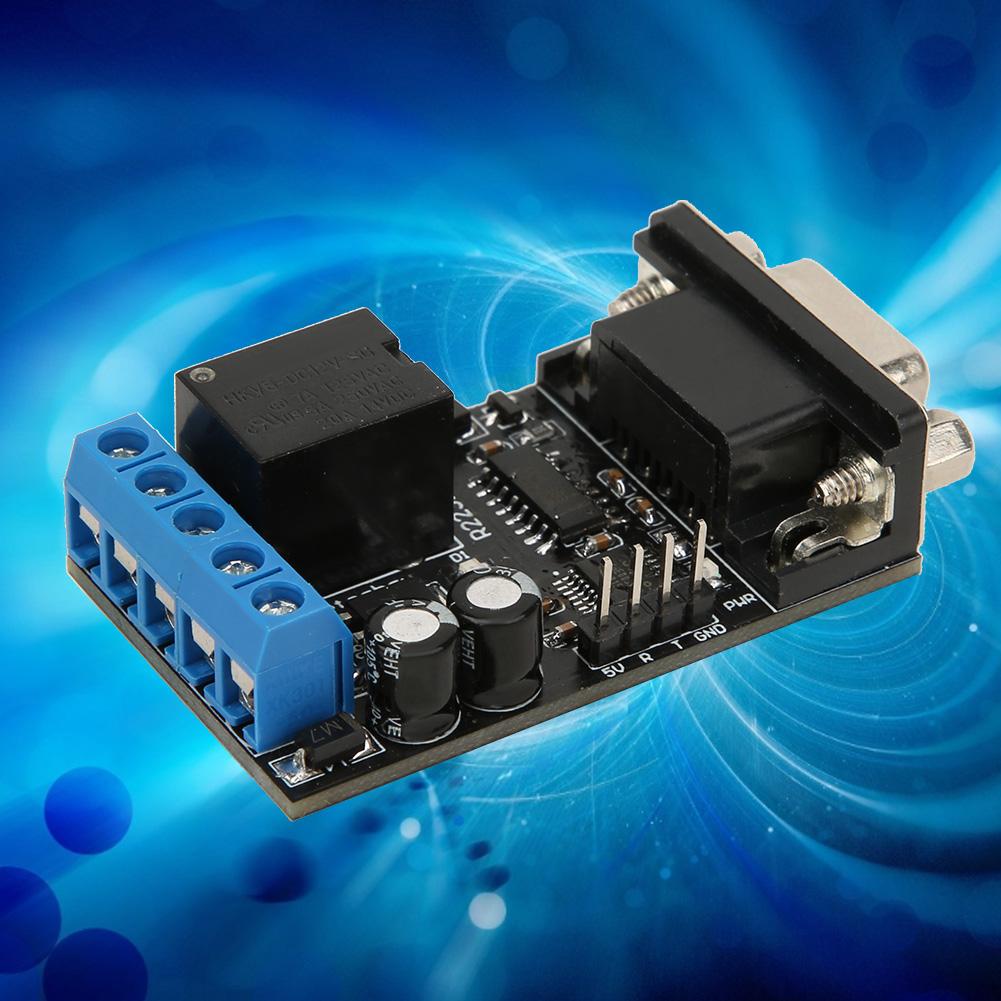 RS232 Delay Relay Module 1 Channel Serial Port UART Multifunctional DC12V R223B01