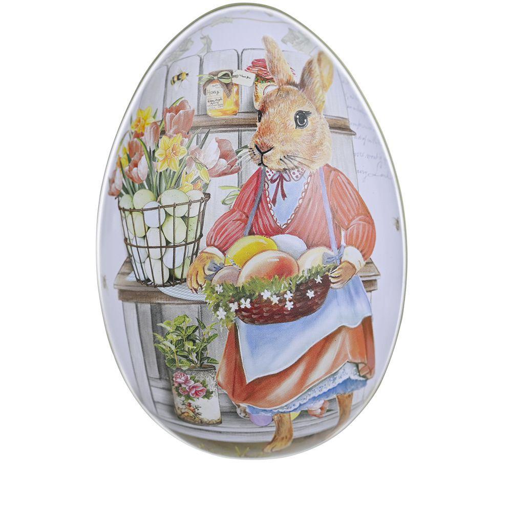 6 Easter Eggs Wedding Candy Jars Metal Tin Can Jewelry Accessories Box Gift