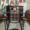 Ambiance de Noël Drapeaux de table Nappes Nappe festive rouge Drapeau de table Meuble TV Housse de table basse Serviette
