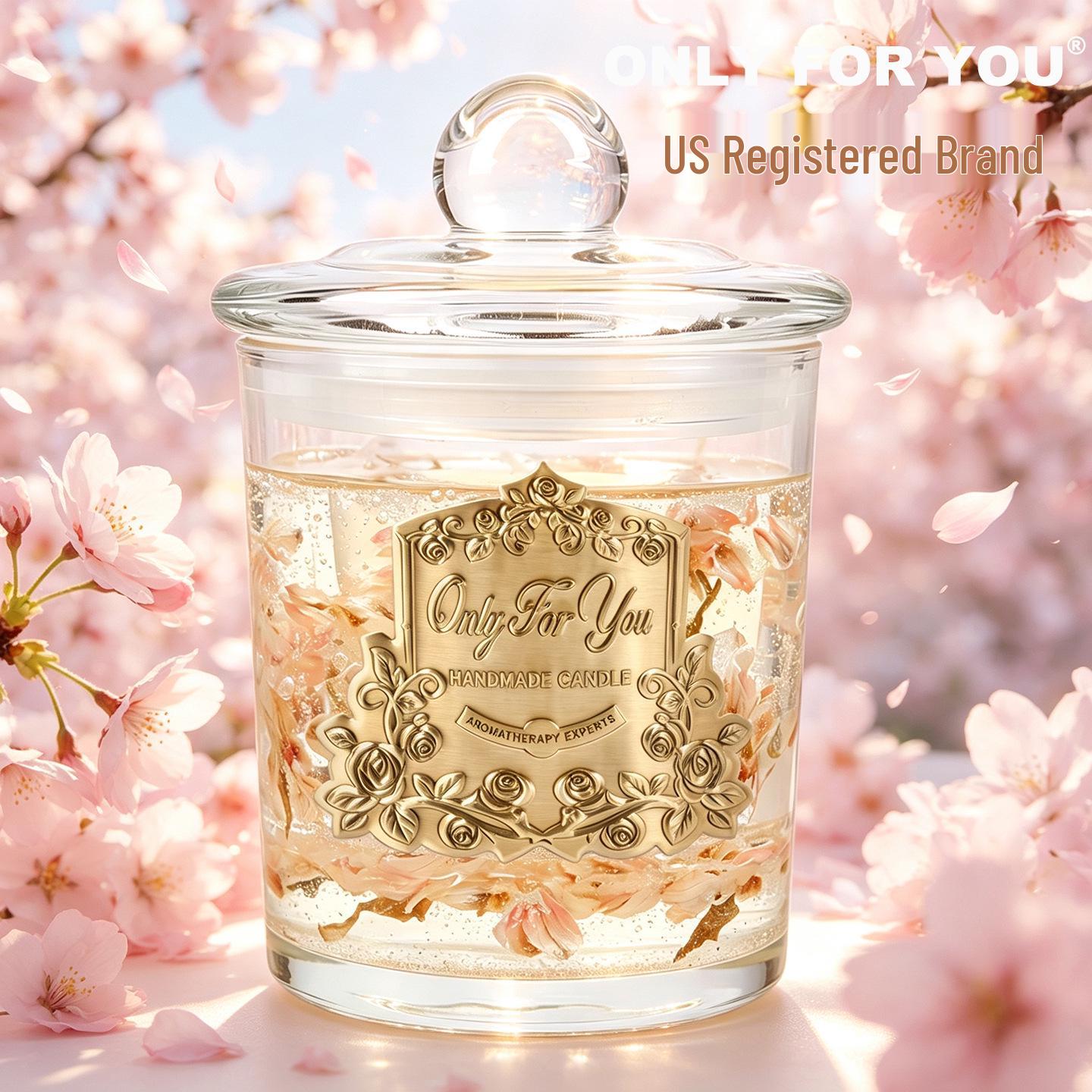 Metal Plate Scented Soy Candle - US Registered Brand: One Flower One World