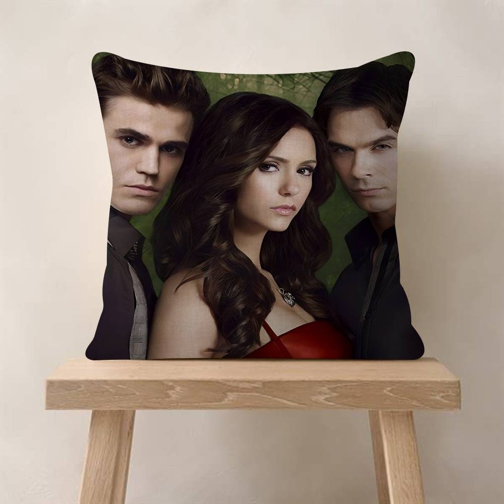 The VVampire Diaries Pillowcase Toon Gift Cushion Cover Bedroom Home Sofa Chair Seat Decor Pillow Case
