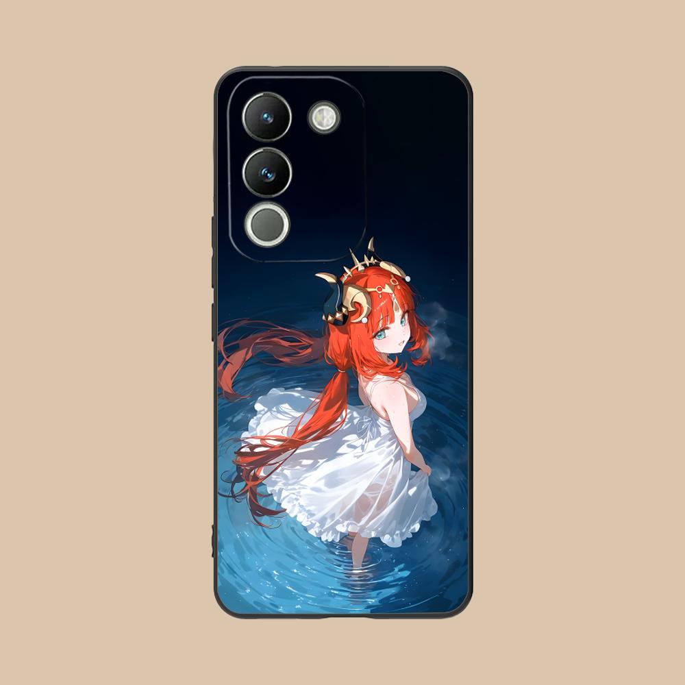 Game GI Nilou Matte TPU Mobile Phone Case for VIVO V60 V50 V40 V30 V29 V27 V25 V23 Pro Lite 5G Colorful Printing Cover