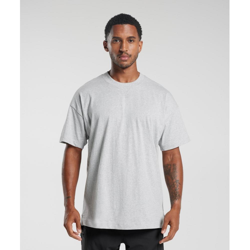 

Футболка GYMSHARK Rest Day Essentials Светло-серый Core Marl A3A8P GBCN S