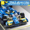 Toylinx 1:10 Building Racing Car Blocks Blue Car Desktop Decorations Collectible Model Car Kits Toy Festive Giving Gift No Box