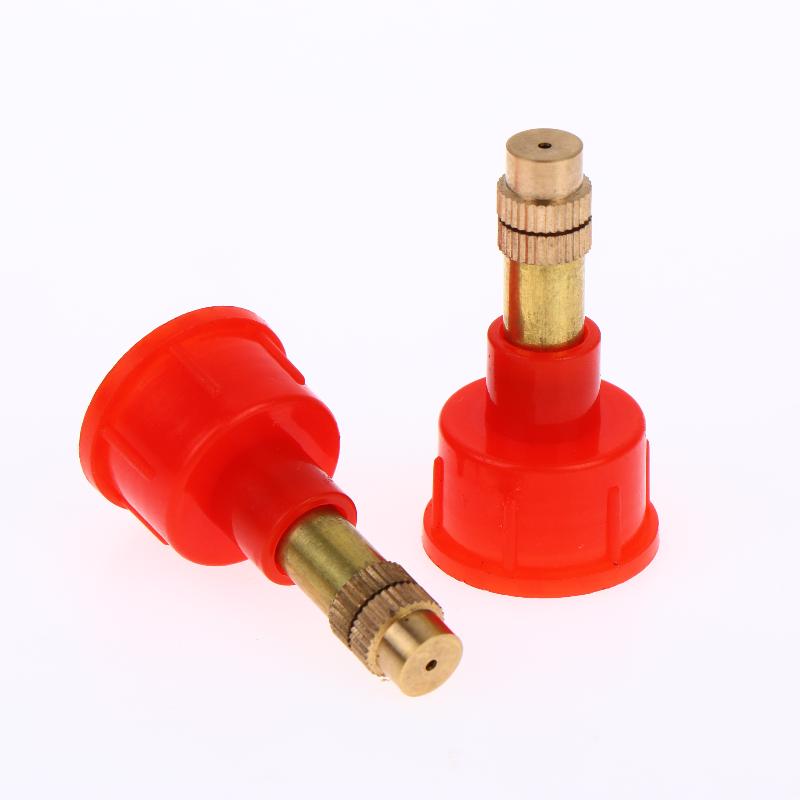 2Pcs High Pressure Nozzle Brass Adjustable Garden Irrigation Atomization Watering Sprinkler Accessories Brass Nozzle