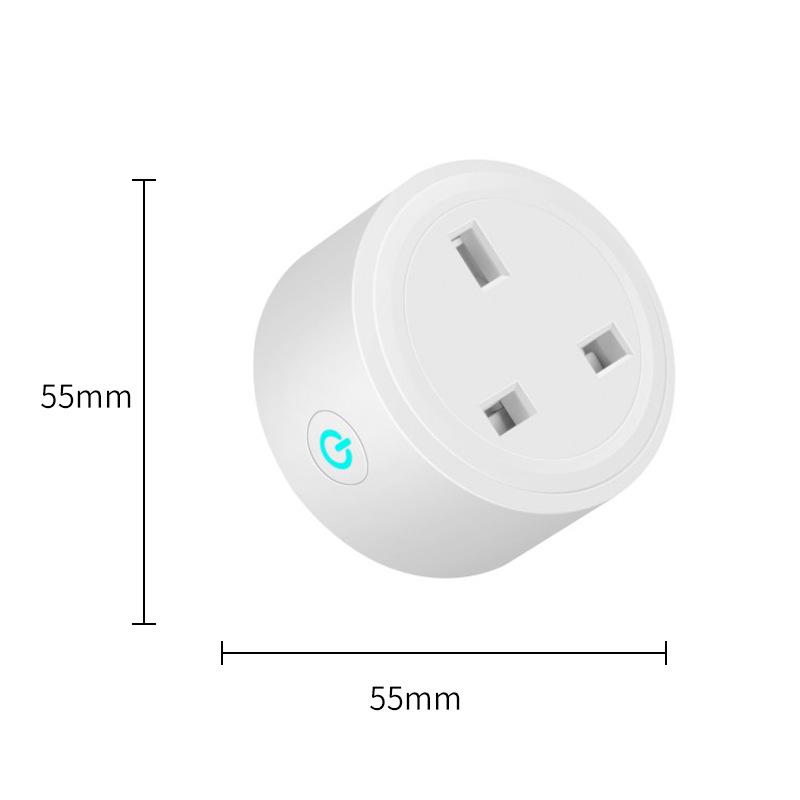 UK Standard WiFi Smart Socket - Alexa Compatible, Mobile Timer, 20A Remote Control for Smart Homes