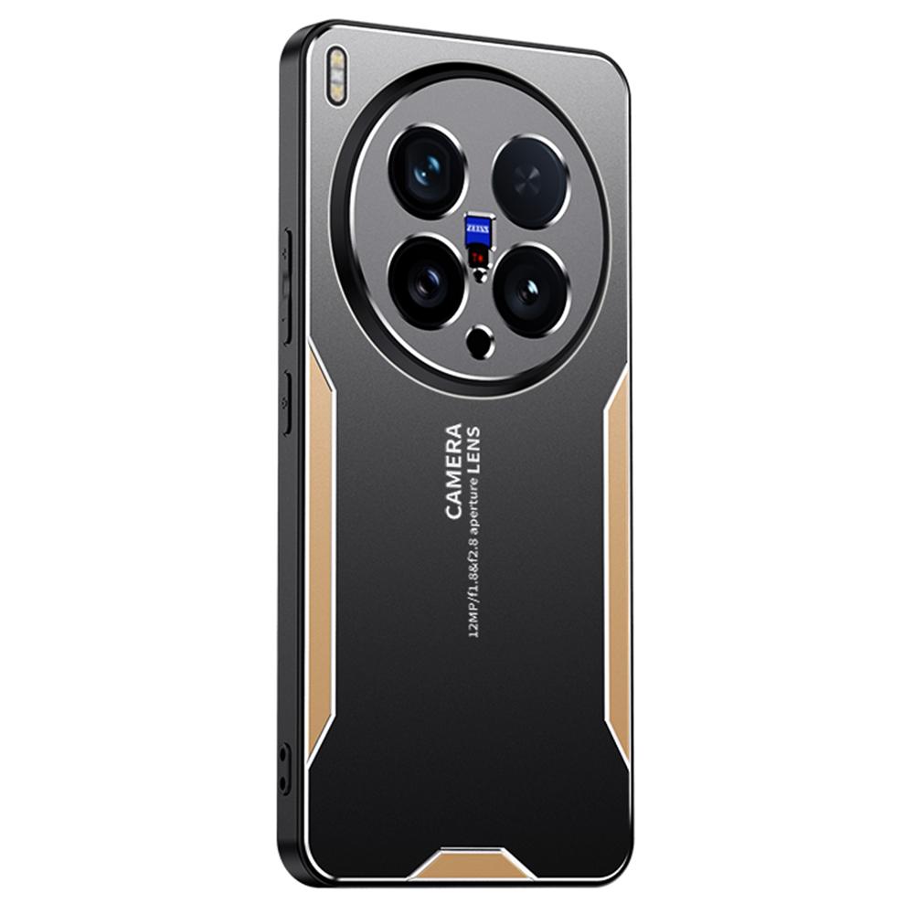 

For vivo X200 Ultra 5G Phone Case Aluminium Alloy TPU PC Back Cover Gold