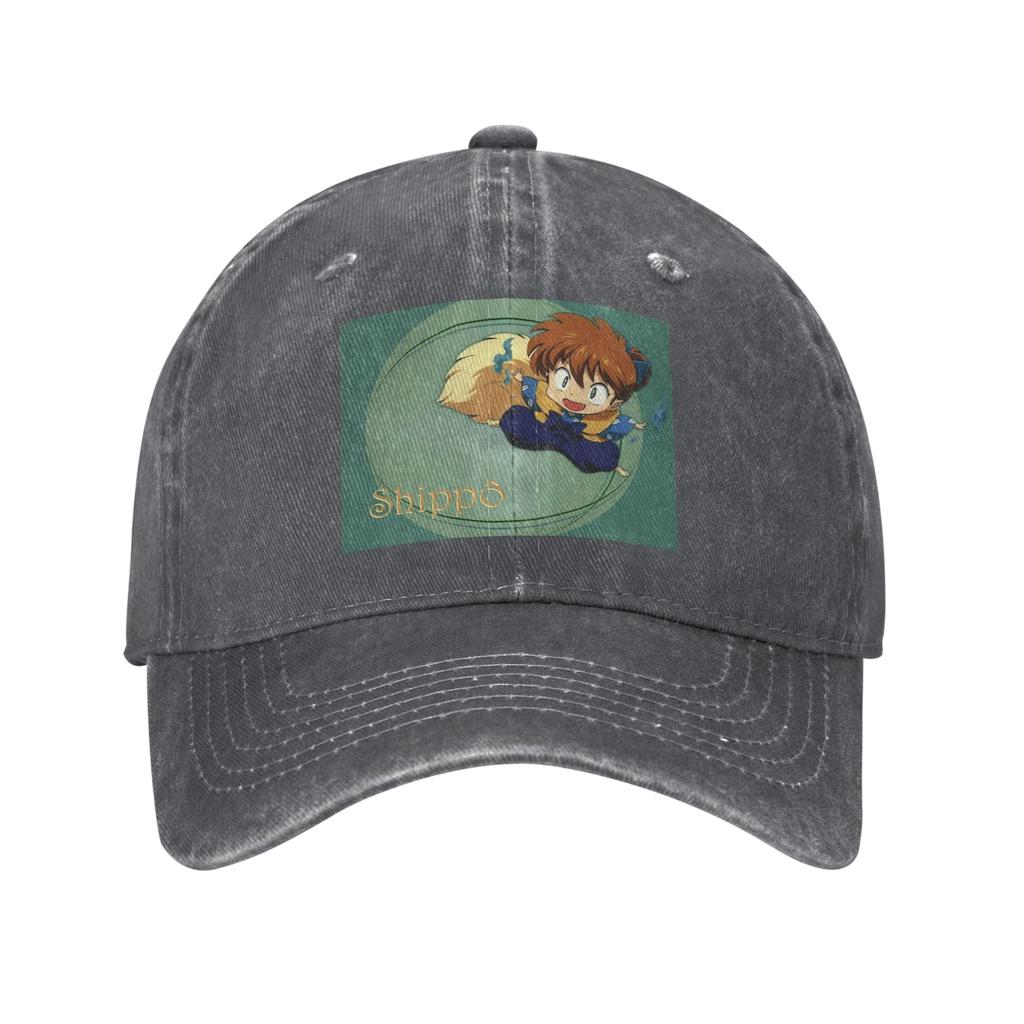 Anime Inuyasha Shippo Denim Cap Casual Baseball Caps Adjustable Hat Summer Unisex Baseball Hats