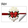 Durable Winter Holiday Decals Gold Merry Christmas Window Clings, Decorative PVC for Reusable Glass Decor Home Decor, Waterproof Removable Stickers