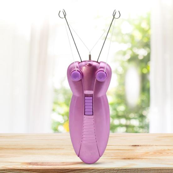 US Plug Chargeable Non-slip Handle Small Electric Hair Remover Women Painless Cotton Thread Shaver Female Body Defeatherer Beauty Instrument