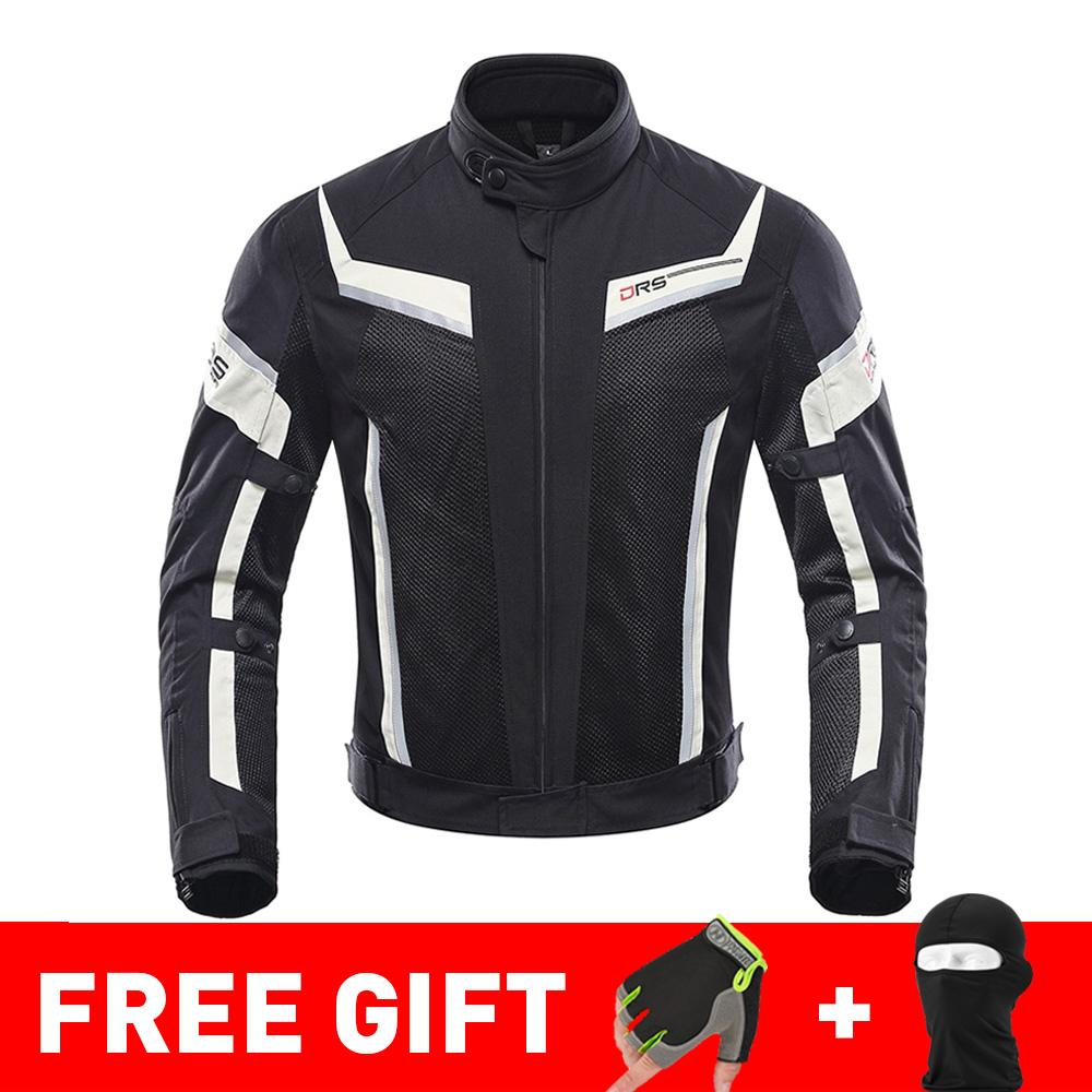 DUHAN Summer Motorcycle Jacket Man Riding Jacket + Motorcycle Pants Suit Breathable Mesh Jacket Moto Pants Suit 9 Style