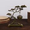 Creative Hanging Incense Burner Pine Tree Design Zinc Alloy Chinese Incense Burner Household Indoor Ornaments Tea Table Decor