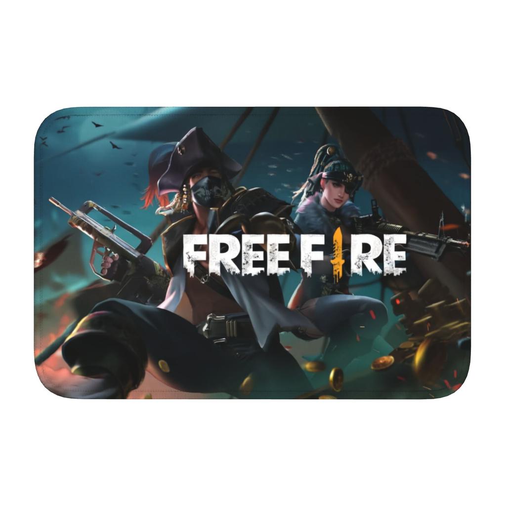 Custom Garena Free'd Fire'ed Game Doormat Mat Anti-Slip Bath Kitchen Garden Rug Carpet 40*60cm