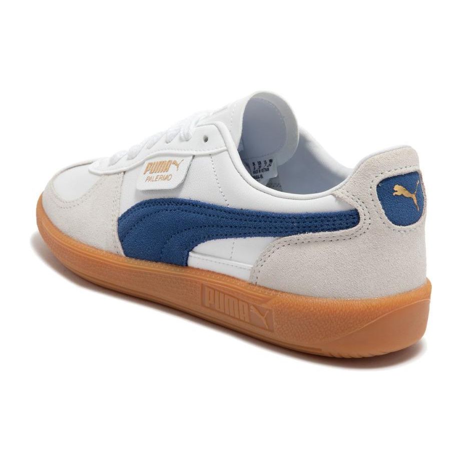 Puma Palermo Leather White Clyde Royal Gum Unisex Sneakers Vapor-Grey 396464-06
