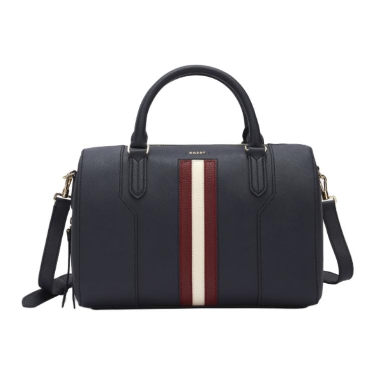 

Bally Logo Leather Medium Shoulder Crossbody Bag Women Handbags Blue 6238433 Basic Set (Bag+Dust Bag)