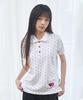 VIDEO JOCKEY Dot Polo Shirt [White]